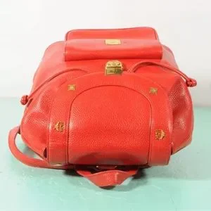 Authentic MCM Red Leather Backpack with Dust Bag! MCM | Bags | Authentic Mcm Red Leather Backpack With Dust  main image 3